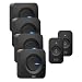 Produktbild SEC24 Funkklingel Set, 2 Einsteck-Türgong 2 Batterieversorgung Funk-LED-Gong und 2 Doorbell Chime Funkklingeltaster,Kabellose Türklingel,Haustür Klingel Set,52 Klingeltönen,Schwarz