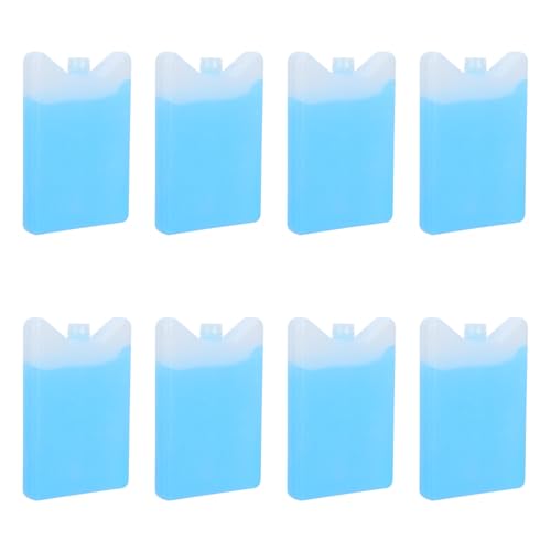 DEEPCRAFF 8 Piezas Bolsa de Hielo Reutilizable Capacidad 200ml, Material Hdpe Accesorio Conveniente para Mantener Alimentos Frescos para Refrigerador Portátil Adecuado para Camping y Pesca