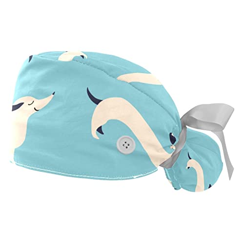 Chapeaux bouffants et casquettes de travail ajustables JDEZ pour hommes et femmes