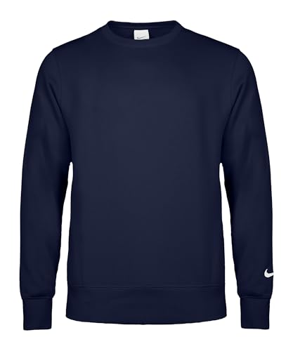 Nike Park 26 Fleece Camiseta De Fútbol con Cuello Redondo para Hombre, Midnight Navy/White, IO9039-410, 3XL