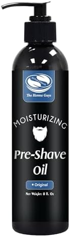 8 fl. Oz, Unscented Pre Shave Oil for Men, Excellent Shaving oil for Men, Prepares for a burns free Shave, Works with Straight or Safety Razor