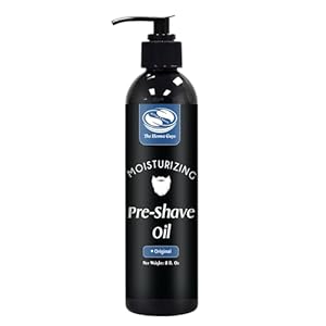 8 fl. Oz, Unscented Pre Shave Oil for Men, Excellent Shaving oil for Men, Prepares for a burns free Shave, Works with Straight or Safety Razor