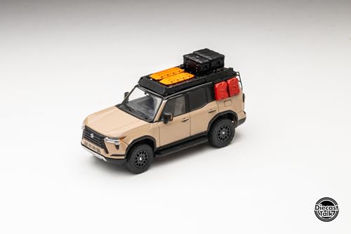 Mini carro DiecastTalk Custom 1/64 Lexus GX550 Overtrail miniatura 4