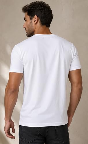 Image of London Hills T Shirt For Man | Tshirt Shirts Men | Men Round Neck Tshirts | Gym T Shirts For mens Workout | T-shirts For Man Cotton Stylish Round Neck T Shirt Half Sleeve Regular Fit Solid Multicolour