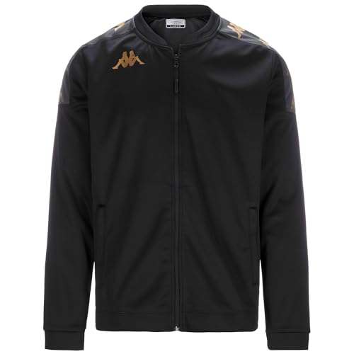 Kappa Sudadera GIULLIO, Sudadera Banda, Negro/Gris Oscuro, M, Hombre