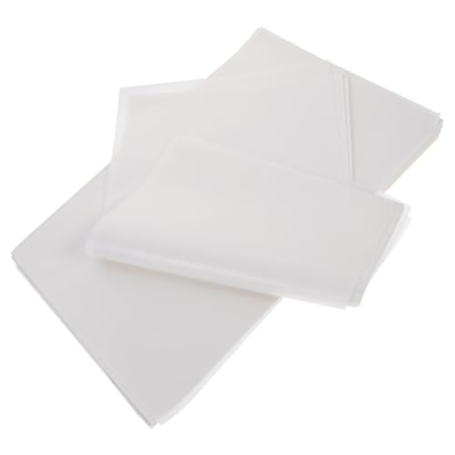 CAXUSD 500 Hojas de Papel para Hornear y Envolver Alimentos, Papel para Sándwich de Pulpa de Madera Blanco, Adecuado para Cafeterías y Celebraciones, Resistente al Aceite y Mantiene