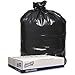 Genuine Joe 1.2mil Black Trash Can Liners - 43" Width x 47" Length x 1.20 mil (30 Micron) Thickness - Low Density - Black - 100/Carton - Can