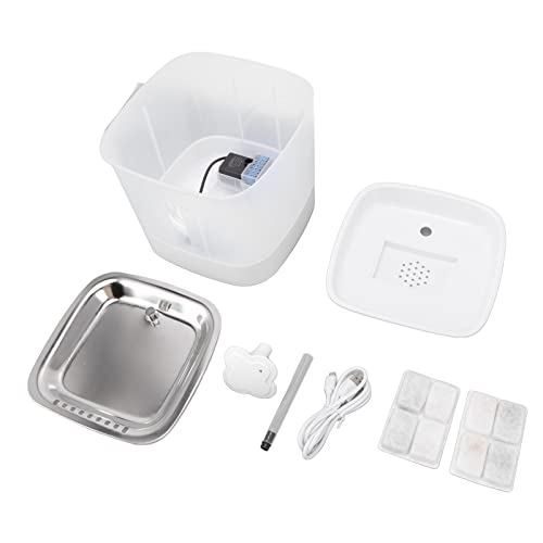 Fuente automática para gatos y perros 25L doble filtración