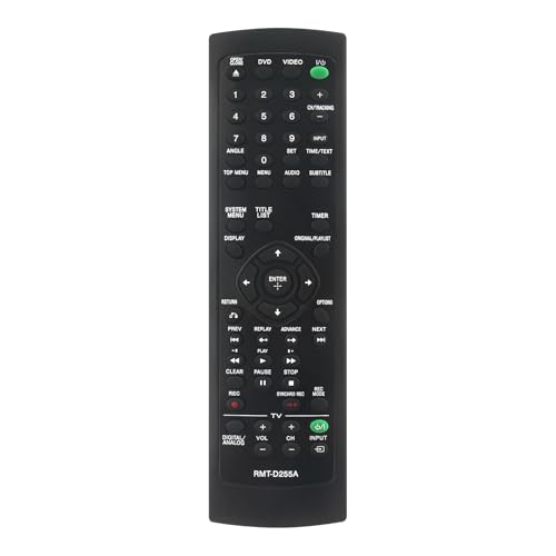 Beyution RMT-D255A RMTD255A Replaced Remote Control Compatible with Sony Video Cassette Recorder VCR DVD Recorder RDRVX535 RDRVX560 RDR-VX535 RDR-VX560