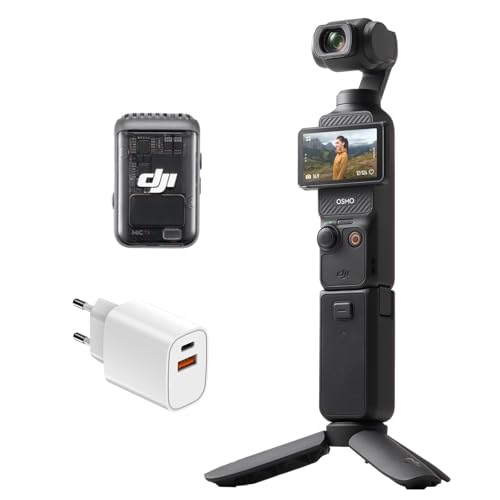 DJI Osmo Pocket 3 Créateur Bundle, Camera vlog CMOS 1'' et Vidéo