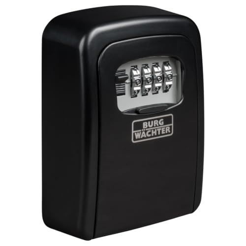 Burg-Wächter Schlüsseltresor mit 4-stelligem Zahlencode für außen und innen, Sicher, Wandmontage, Key Safe 30 SB, Schwarz Burg-Wächter Schlüsseltresor mit 4-stelligem Zahlencode für außen und innen, Sicher, Wandmontage, Key Safe 30 SB, Schwarz