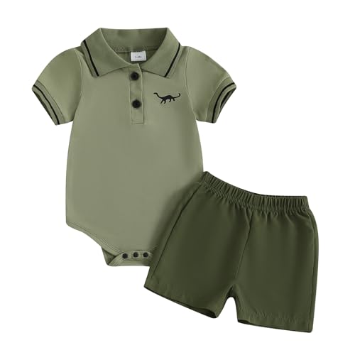 Tenue d'été pour bébé garçon anti-transpiration avec short taille élastique