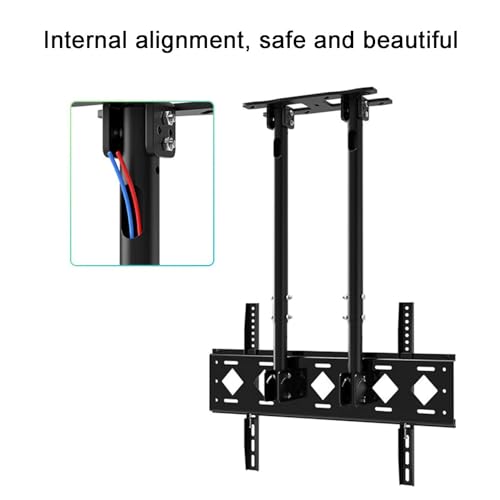 Support plafond TV réglable pour sécuriser un très grand écran de 86"