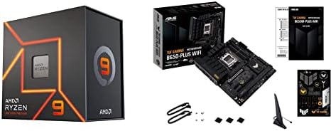 AMD Ryzen™ 9 7900X 12-Core, 24-Thread Unlocked Desktop Processor ASUS TUF Gaming B650-PLUS WiFi Socket AM5 (LGA 1718) Ryzen 7000 ATX Gaming Motherboard(14 Power Stages, PCIe® 5.0 M.2 Support)