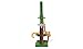 Siku 2468, Wood Splitter, 1:32, Metal/Plastic, Green, Incl. 10 Plastic Tree Trunks