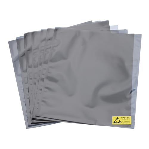 Image of MECCANIXITY 20Pcs Anti Static Bags ESD Shielding Bag Flat Open Top Anti Static Bag for Electronic Devices 9.4x10.6 Inch(240 * 270mm)