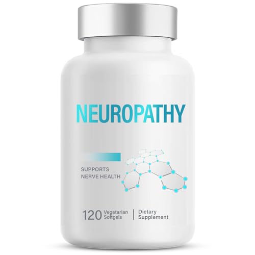 Neuropathy-Support-Nerve-Supplement with Alpha-Lipoic-Acid 600mg Advanced Antioxidant Formula for Discomfort in Feet Hands Legs Back & Neck 120 Count