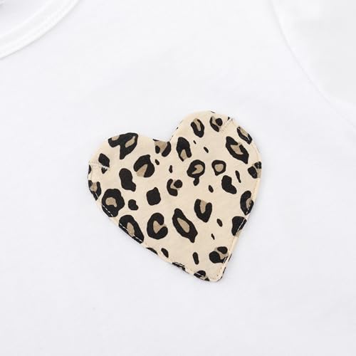 Image of Noomelfish Girls Short Sleeve Heart Pocket T-Shirts Casual Cotton Tee Tops Blouse (5-12 Years)