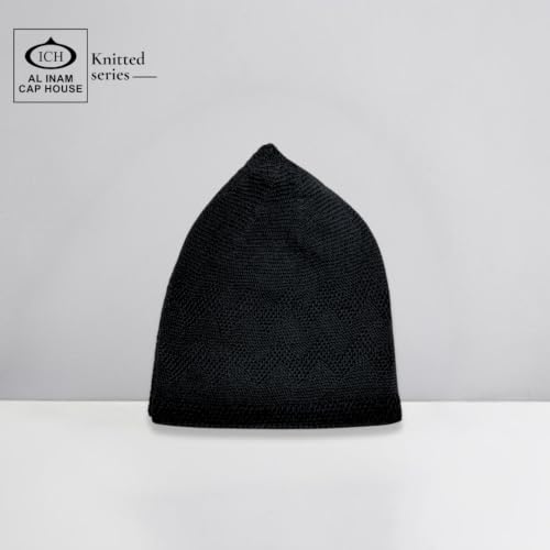 Image of ICH Premium Turkish Knitted Cap Model No. (N-09) | Soft, Comfortable & Stretchable Lightweight Headwear | Breathable Free Size Cap, Travel, Casual & Traditional Use