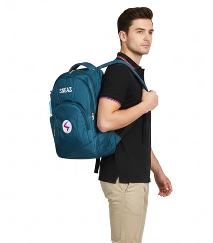Image of 19 inch /36L Large Water Resistant School Bag, Casual 4 Compartment Backpack, Laptop Bag for Men and Women, Stylish & Trendy College Bag, Travel Bag For Unisex (BP-SNZ-02377)
