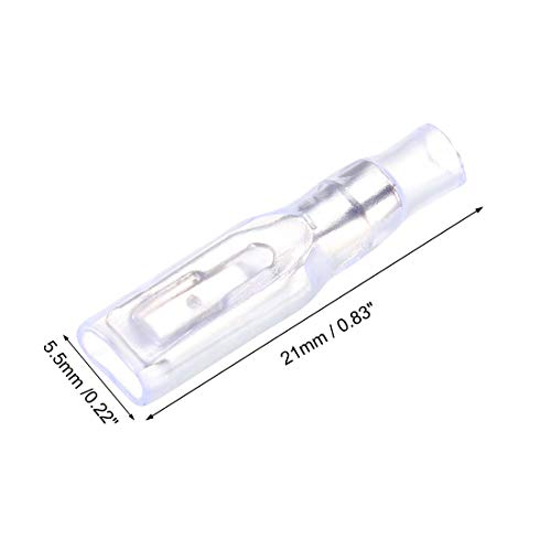 Uxcell 100Pcs 2.8Mm Quick Splice Wire Terminals Female Spade Crimp Connector With Insulated Sleeve #TOP2