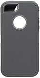 BeautyChase DGVE6 iPhone 5/5S Defender Body Armor Case, Charcoal Grey/Grey