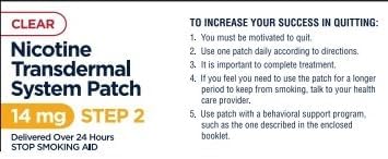 LEADER(TM) Nicotine Transdermal Patch 14Mg 7 ct (Compare to Habitrol) - 6 Pack