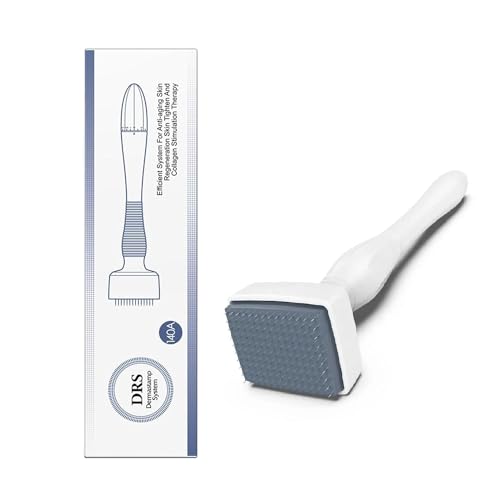 Derma Stamp 140 Titanium Microneedling 0-3mm Adjustable Microneedle Derma Roller for Face Body Hair Beard Growth Microneedle Skin Care Tool for Men and Women Home Use
