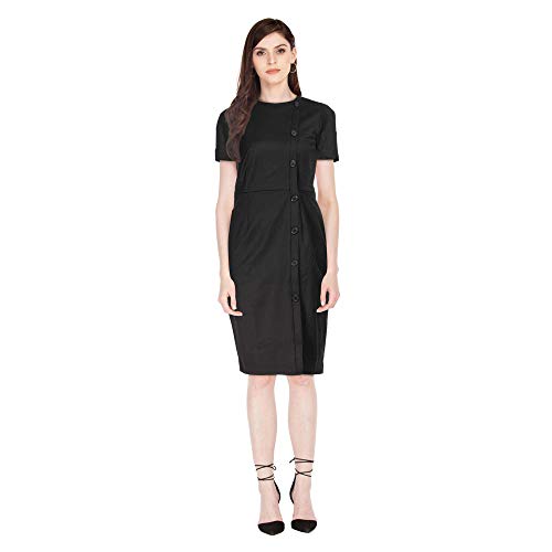 Image of Van Heusen Women's 62% Polyester, 34% Viscose and 4% Spandex A-Line Knee-Length Dress