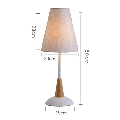 Lampe de table chic e27 beige et fer pour salon et chambre - 7
