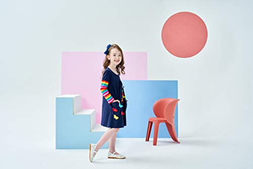 VIKITA Meisjes Jurken Patroon Strepen Jerseyjurken 1-8 jaar oud - Image 4