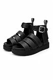 Generation-Plus+ Women’s Gladiator Sandals Summer Strappy Flat Sandals with Buckle Closure, Comfortable Lightweight Walking Shoes for Women & Girls (EU 36-41)