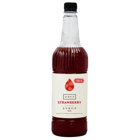 Simply Sugar Free Strawberry Syrup 1 Litre Cover