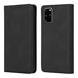 Gedurya Galaxy S20+ 5G ケース 手帳型 ギャラクシーs20プラス 5g スマホケース SC-52A SCG02 用 ケース手帳型 ギャラクシー s20+ 携帯カバー docomo au 6.7インチ対応 Galaxy S20+ 5G 手帳型ケース マグネット式 カード収納 スタンド機能 全面保護 財布型 (ブラック)