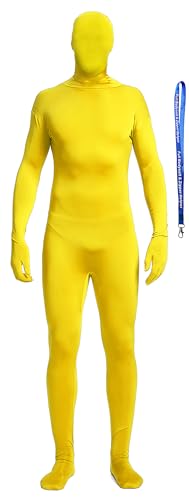 Image of Full Bodysuit Include Zipper Helper Unisex Spandex Stretch Adult Costume Zentai Disappearing Man Body Suit