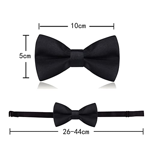 weVSwe Boy's Bow Ties Adjustable Pre Tied Bowtie for Wedding Party 10 x 5 CM4