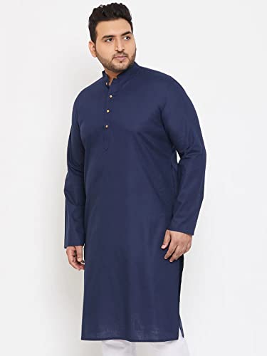 Elina fashion Men's Plus Size Cotton Kurta Pajama (Payjama) Indian Designer Solid Traditional Wear3
