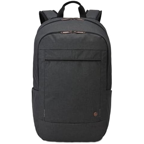 Case Logic Era Laptop Backpack, Fits Devices Up to 15.6", Polyester, 9.1 x 11 x 16.9, Gray Cover