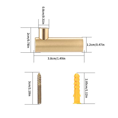 HaoChen 4 Pz Gancio Appendiabiti da Muro da