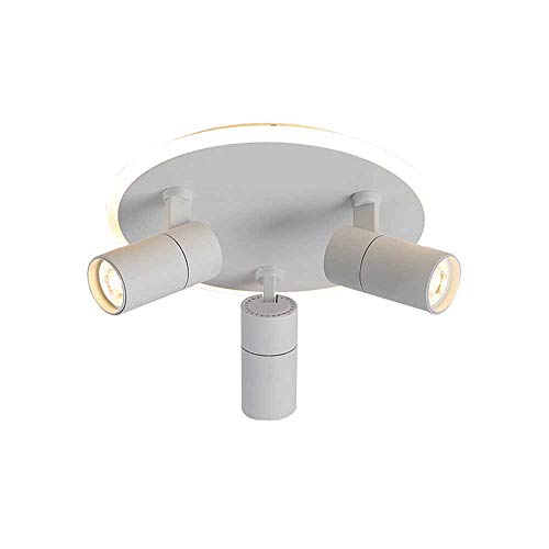 Luces de Techo LED giratorias con Foco direccional Ajustable de 3 vías, iluminación empotrada Moderna para Dormitorio, Sala de Estar, Cocina, Comedor, balcón, 3000 K