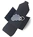 Produktbild filzschneider Schlüsselanhänger aus Filz - Wolke/Cloud - grau/hell-grau - als besonderes Geschenk mit Öse und Schlüsselring - Made-in-Germany