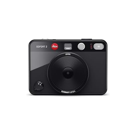 Leica Sofort 2 Digital and Instant Photo Camera with LCD Display, Two Shutter Releases, 10 Lens Effects, and Leica FOTOS App Support (Black) Cover