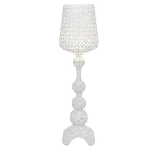 Kartell Lampada da Terra Kabuki, Esterno 26 W, Bianco, 50ⵁx166 cm, Outdoor