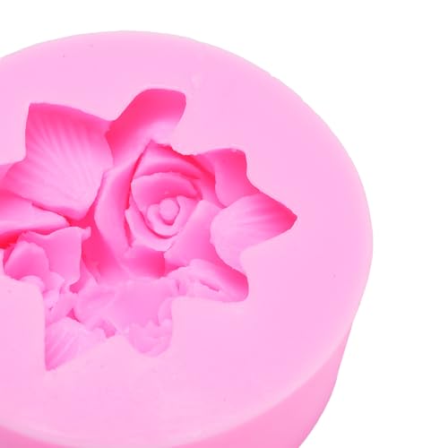 Molde de silicona 3D para flores con forma de rosa miniatura 2