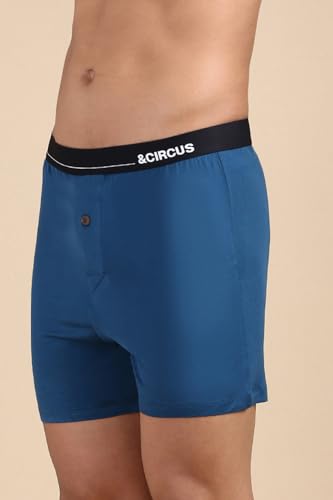 Image of &Circus Men's Puresoft Beechwood Modal Boxers | Ultra Soft Elastane Stretch Mens Breathable Boxer Innerwear Men