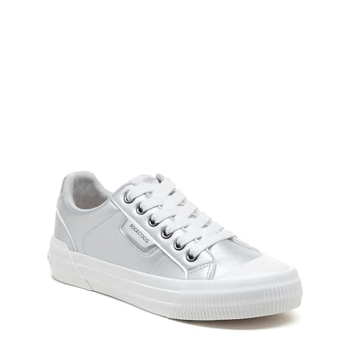 Rocket Dog Tenis Cheery para Mujer, Plateado, 38 EU