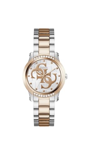 Image of GUESS Annette White Round Dial Analog Women's Watch - GW0861L5