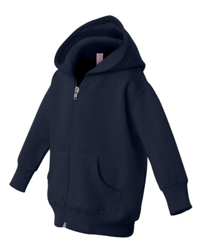 Infant Baby Boys Or Girls Plain Zip Zipper Fleece Hoodie Sweater Jacket (6 Mo., Navy Blue) #TOP1