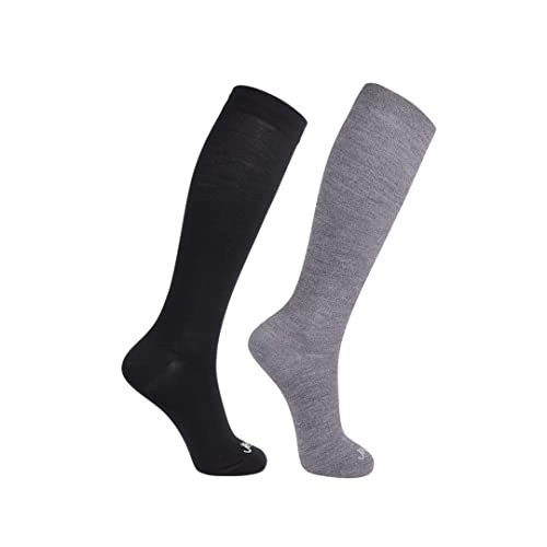 Image of ja vie 80% Merino Wool Ultra Soft 15-20mmHg Graduated Compression Socks for Women & Men