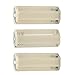 3Pcs AAA Size Series Connection Battery Convertor Adapter Holder White With Flat Head,Aicosineg